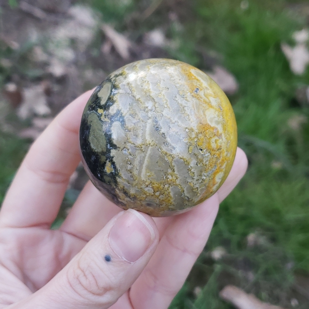 Bumblebee Jasper Sphere